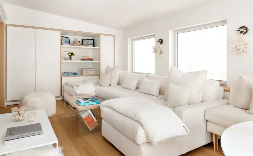 warm scandinavian living room