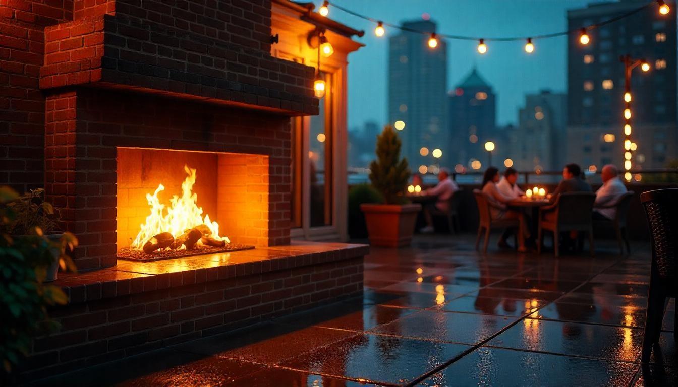 brick fireplace ideas | outdoor fireplace