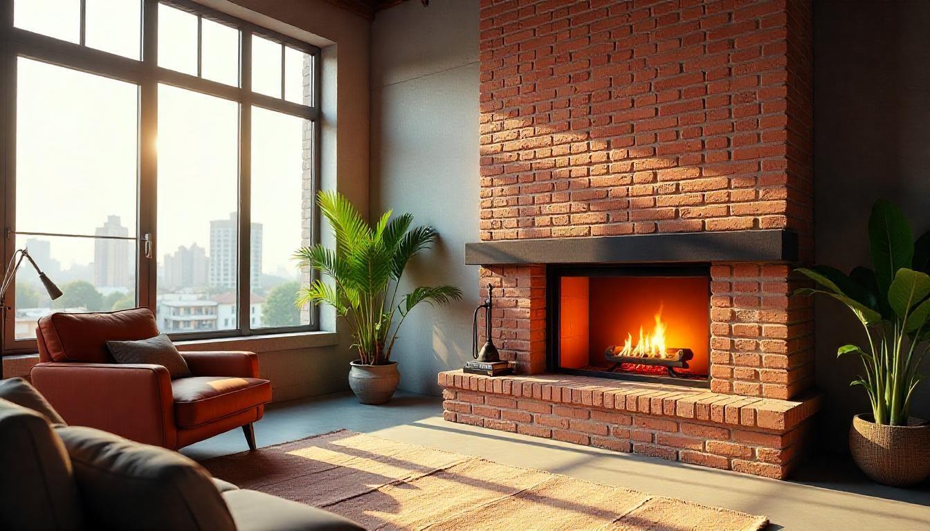 brick fireplace ideas | classic red or rustic brick fireplace