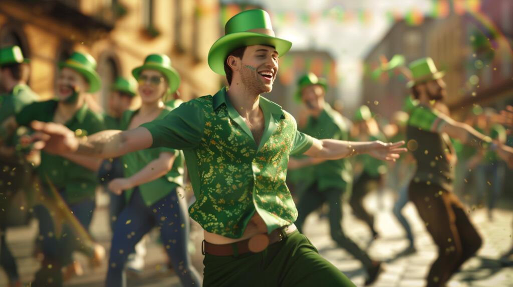 Irish dancing on St. Patrick's day